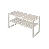 ニトリ(NITORI) デコホーム商品 シンク下伸縮ラック 幅46～74cm 7540 MO ET1 5898507