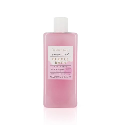 Sunday Rain Pamper Time Nourishing Luxury Brightening Tropical Bubble Bath with Vitamin Rich Acai Berry Extract, 450ml