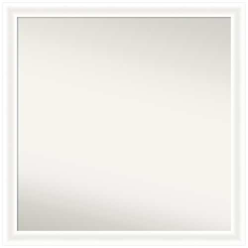 Amanti Art White Bathroom Mirror for Over Sink, 29x29 Vanity Wall Mirror
