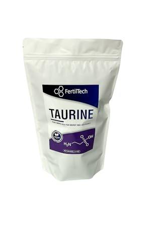 FertilTech Taurine en Poudre 1.2 kg Grand Format Pureté ≥ 99,8% Complément Alimentaire Vegan Sans Additifs, Sans Allergènes Qualité Premium