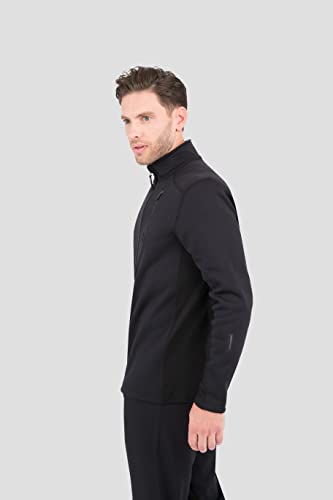 Terramar Men's Standard Beast Extreme-Weight Half Zip Top, Black, Large/(42"-44") #TOP1