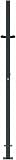 vidaXL Garden Gate Anthracite 100x125 cm Steel Grass Design - 8
