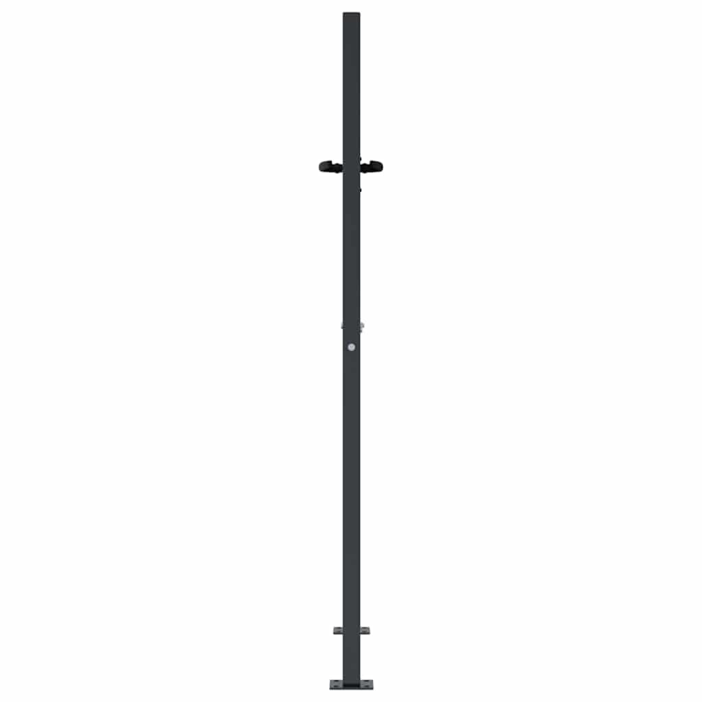 vidaXL Portail de Jardin, Portillon de Patio, Barrière de Sécurité, Porte d'Extérieure Terrasse, Anthracite 100x125 cm Acier Conception d'herbe