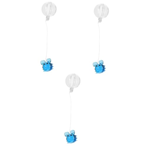 BESPORTBLE Lot De 3 Décorations Uniques pour Aquarium Pendentif Flottant en Forme De Crabe Phosphorescent