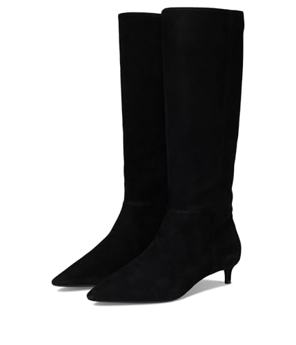 Cole Haan Women's Go-to Janece Dress Boots Fashion, Black Suede, 7