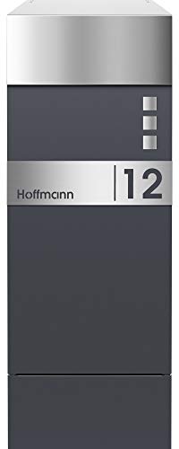 Frabox® Design Paketkasten NAMUR anthrazitgrau RAL 7016 / Edelstahl, mit...
