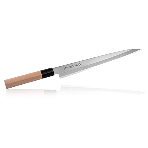 Tojiro Cuchillos Japonéses Cocina Para Sushi Y Sashimi Profesional Acero Molibdeno Vanadium - Hoja Ultra Afilado - Mango Madera - De Japon Yanagiba 24 Cm, F-1057 Tojiro Cuchillos Japonéses Cocina Para Sushi Y Sashimi Profesional Acero Molibdeno Vanadium - Hoja Ultra Afilado - Mango Madera - De Japon Yanagiba 24 Cm, F-1057
