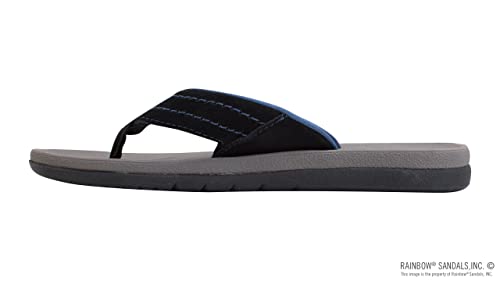 Sandales en caoutchouc Rainbow Sandals East Cape pour homme, gris et noir, pointure 41 EU - 2