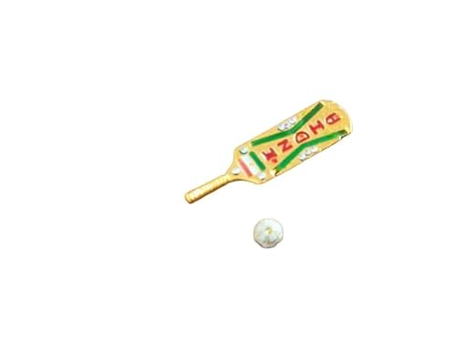 Generic Laddu Gopal Ji Bat & Ball (Cricket Sports Set) Golden & Diamond for God Krishna, Regular