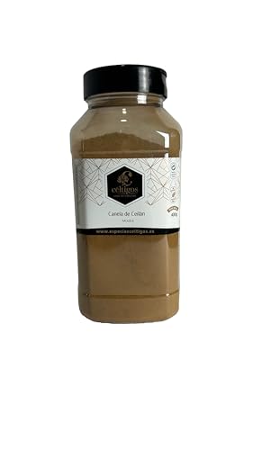 Canela de Ceilán molida. Bote 400 g. Sin Gluten