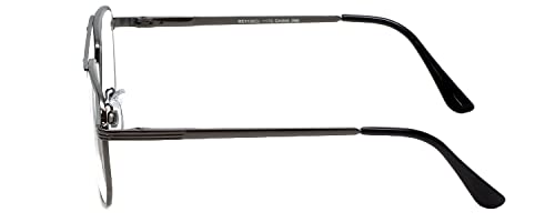 Image of Calabria 1106 Metal Aviator Reading Glasses in Gun-Metal or Gold