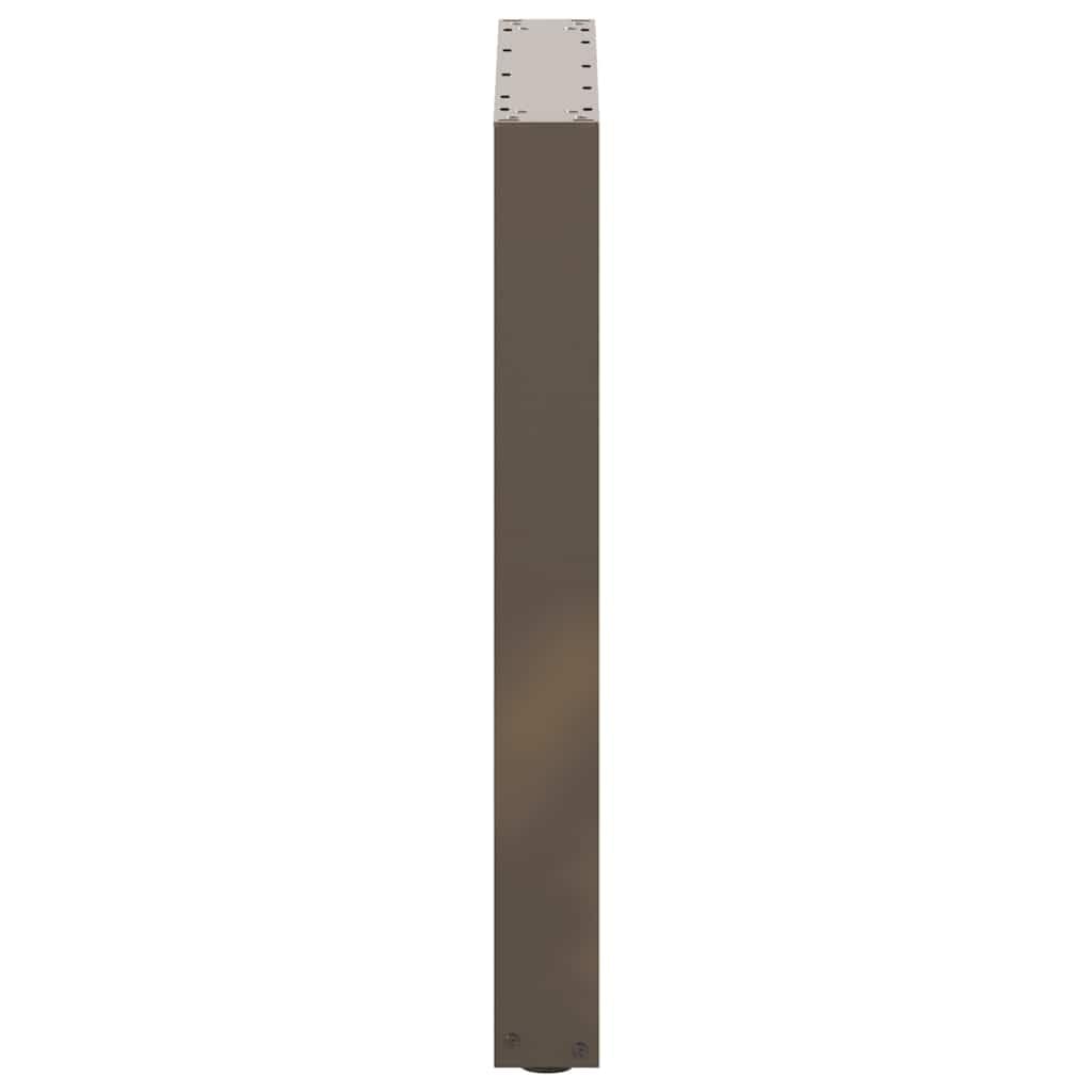 Gambe da Tavolo per Tavolino e Panca, Supporti per Mobili in Metallo a Forma di U con Livellatori Regolabili, Staffe Preforate e Viti per Progetti Fai da Te (70 x (72-73) cm)