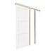 Lakenyon Sliding Pocket Door, 30 in. x 80 in, 3-Panel Core with Frame and Hardware Kit Set, Interior Doors Slab for Pocket Door, White Primed - No Panel Assembly Required