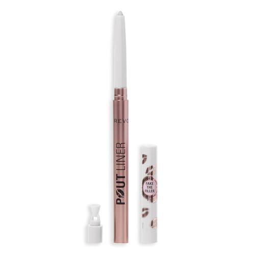 Revolution Beauty London, Pout Bomb Plumping Lip Liner, Long-Lasting Lip Shaper with Hyaluronic Acid & Vitamin E, Vegan & Cruelty-Free, Clear
