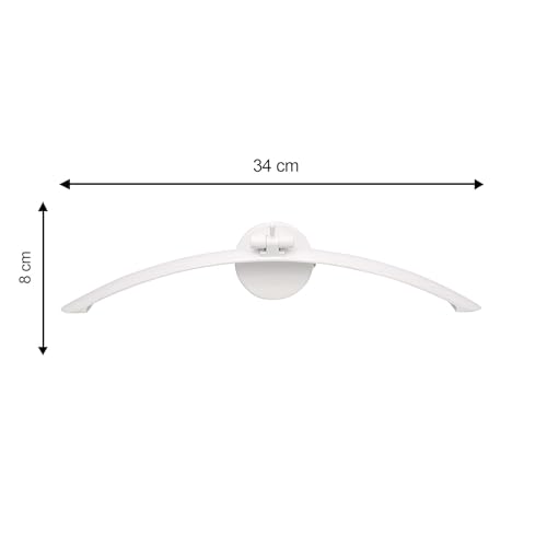 Image of 6W LED Mirror Light /Picture Light | Slim White Wall Light for Bathroom, Dressing Table & Painting Warm White Decorative Wall Lamp for Bedroom & Living Room 1 Year Warranty