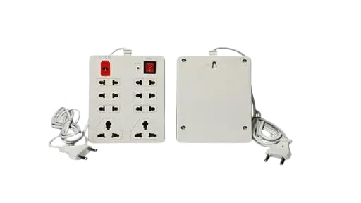 8-Socket Power Strip with 2 Metre Wire and Fuse Protection, Mini Book Design-image-35