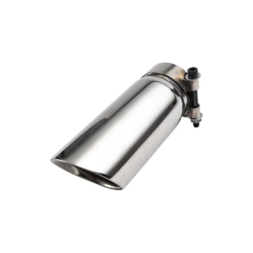 Embout d'échappement ovale en inox pour rénover un silencieux de 78 mm