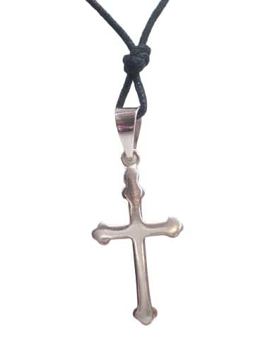 Pendentif Crucifix Argent 925 et collier corde à porter au quotidien