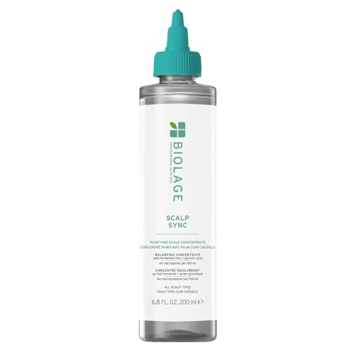 Biolage Scalp Sync Purifying Concentrate – Exfoliating & Clarifying Dry Scalp Treatment, Refreshing & Reinvigorating, Fermented Tea Blend & Glycolic Acid