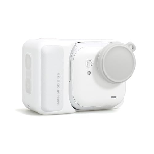 for Insta360 GO Ultraレンズキャップ シリコン レンズカバー 軽量 傷防止 汚れ防止 水洗可能 for Insta360 GO Ultraアクセサリー (ホワイト)