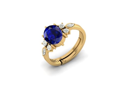 Image of LMDPRAJAPATIS 7.25 Ratti /6.25Carat Natural Certified Panchdhatu Gemstone Gold Plated Adjustable Ring For Men And Women