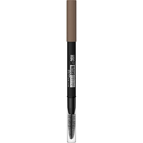 Maybelline New York, Lápiz de cejas Tattoo Brow 36H, Cejas rellenas y naturales, Larga duración, Resistente al agua, Tono 02 Blonde, 21 g