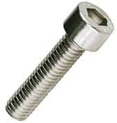 M2.6-0.45 x 4mm Socket Head Cap Screw 18-8 Stainless Steel (Quantity: 5) Coarse Thread/Fully Threaded