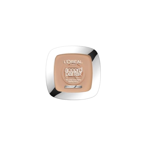 L'Oréal Paris - Poudre Fondante Perfectrice Bienfaisante - Enrichie en Pigments Minéraux & Acide Hyaluronique - Tous les Types de Peaux - Accord Parfait - Teinte : Vanille Rosé (2.R) - 9 g