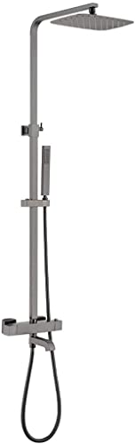 Divertisseur et piste de douche de pointe 12 * 8 pouces pour ensemble de douche thermostatique