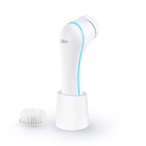 Silk'n Pure Brush Heads, Facial Massage - Gentle Cleansing and Massage for All Skin Types - White - 2 Pieces, SCPB1PE1001