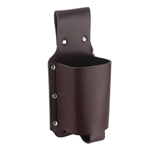 Portable Beer Holster Waist Beer Holster PU Leather Portable Wine Bottle Beverage Belt Can Holder Bags Brown