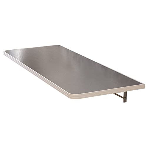 Table pliante murale design sobre avec console métallique rigide 100 x 30 cm - 2