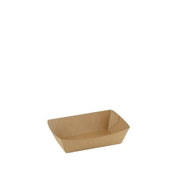 KURTT - 500 Stück Fingerfood Schiffchen, Pommesschalen Abbaubar, Pommesschalen Fingerfood Verdicken mit Biobeschichtung Material in Lebensmittelqualität für Pommes Snack Currywurst, A9