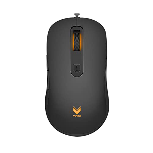 Melhores Mouse Gamer Bom e Barato 2025 Custo Benefício 8 Mouse Gamer Com Fio 6400DPI V-Pro Preto Rapoo - RA022