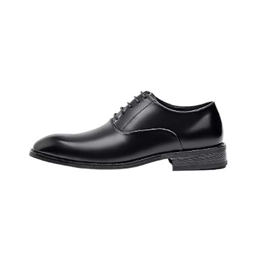 Genuine Leather Shoes Mens Dress Elegant Business Shoe， Genuine Leather Men's Business Casual Shoes Oxford Wedding Oxfords