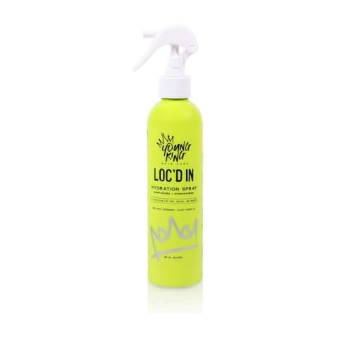 YOUNG KING HAIR CARE Daily Hydration Spray for Locs, Dreads, Braids, and Twists | Lemongrass and Black Castor Oil | Scalp Moisturizer, Dreadlock Spray - Natural Loc, Dreads Care and Maintenance (8oz) Cover