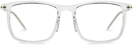 Lenskart Blu | Zero Power Blue Cut Computer Glasses | Anti Glare, Lightweight & Blocks Harmful Rays | UV Protection Specs | Men & Women | Medium | LB E13738