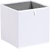 Organizadores de cubo plegables Amazon Basics, cestas organizadoras para estantes, ahorran espacio, blanco, 13" x 15" x 13", paquete de 6 6
