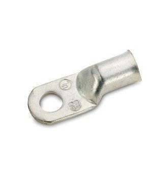 Crimp Supply 6 AWG Tinned Seamless Marine Lugs, 3/8
