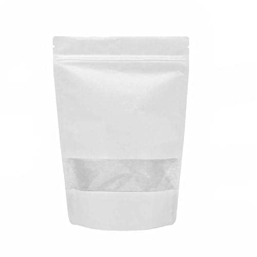 Image of DEERA White Ziplock Stand Up Pouch 200x300mm Pack of 100