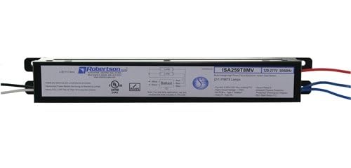 Robertson ISA259T8MV Fluorescent Ballast, 120-277V, Instant Start, 2-Lamp F96T8