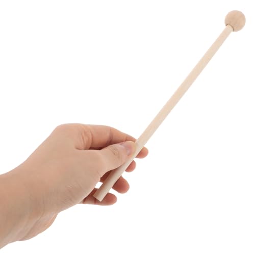 Baquetas de madera sólidas para batería y percusión 2 pares miniatura 4