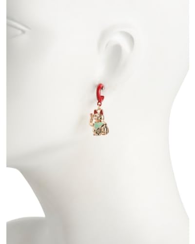 Betsey Johnson Cat Earrings (Cat Telephone)2