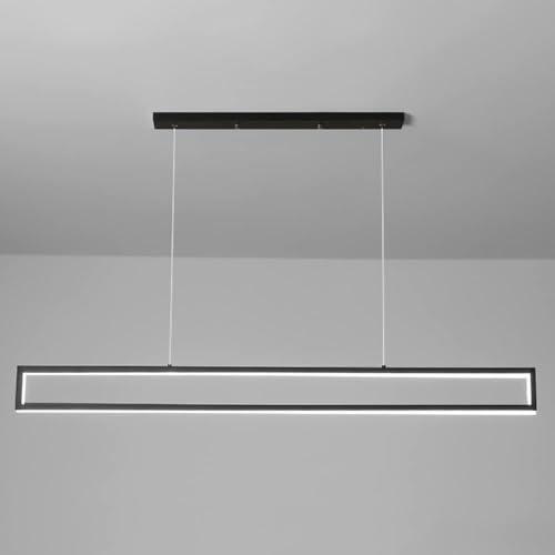 Suspension rectangulaire haut de gamme en métal avec éclairage LED LWX