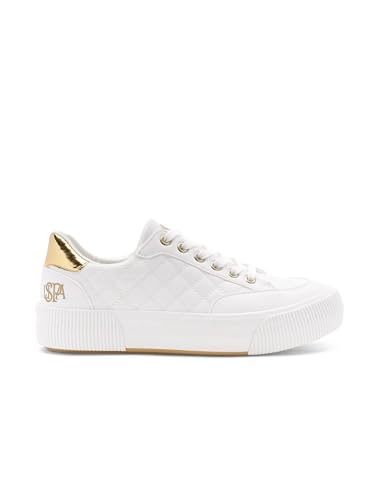 Image of U.S. Polo ASSN. Elsa 2.0 Off White Sneakers Shoes with Quilting Detail