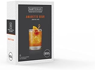 Bartesian Amaretto Sour Cocktail Mixer Capsules, Pack of 8 Cocktail Capsules, for Bartesian Premium Cocktail Maker (55414)