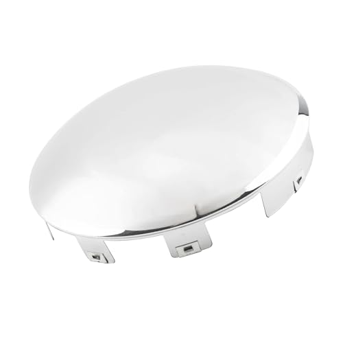 Semi Truck Hub Covers 8.9 Dome Style Hub Caps 6 Uneven Notched Chrome Mirror