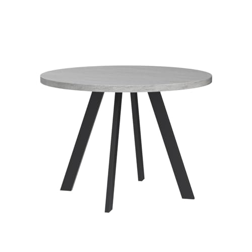 Zerifevni Round Dining Table, Mid Century Modern Small Round Dining Table 34.6 Inch, Leisure Coffee Table, Saving Space (Table)