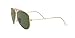 Ray-Ban Unisex RB3138 Shooter Aviator Sunglasses, Gold Blush/G-15 Green, 58 mm