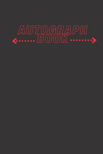 AUTOGRAPH BOOK: A 6x9" 120page, retro horror movie font inspired autograph book / album ideal for meet & greets and comic conventions alike image 2